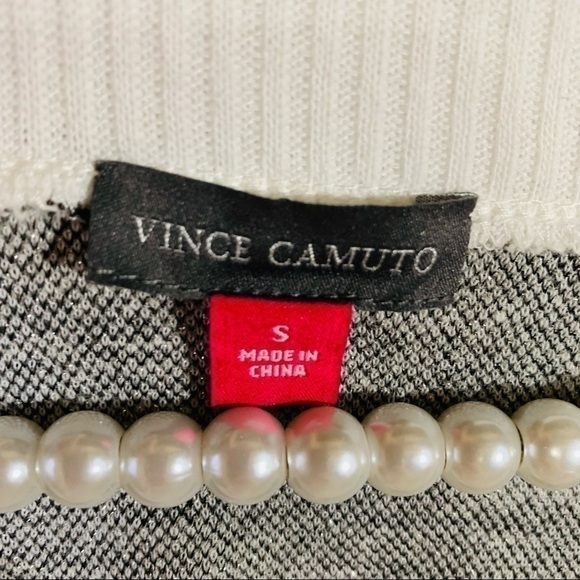 Vince Camuto Animal Print V Neck Long Sleeve Sweater Size S - Picture 4 of 8